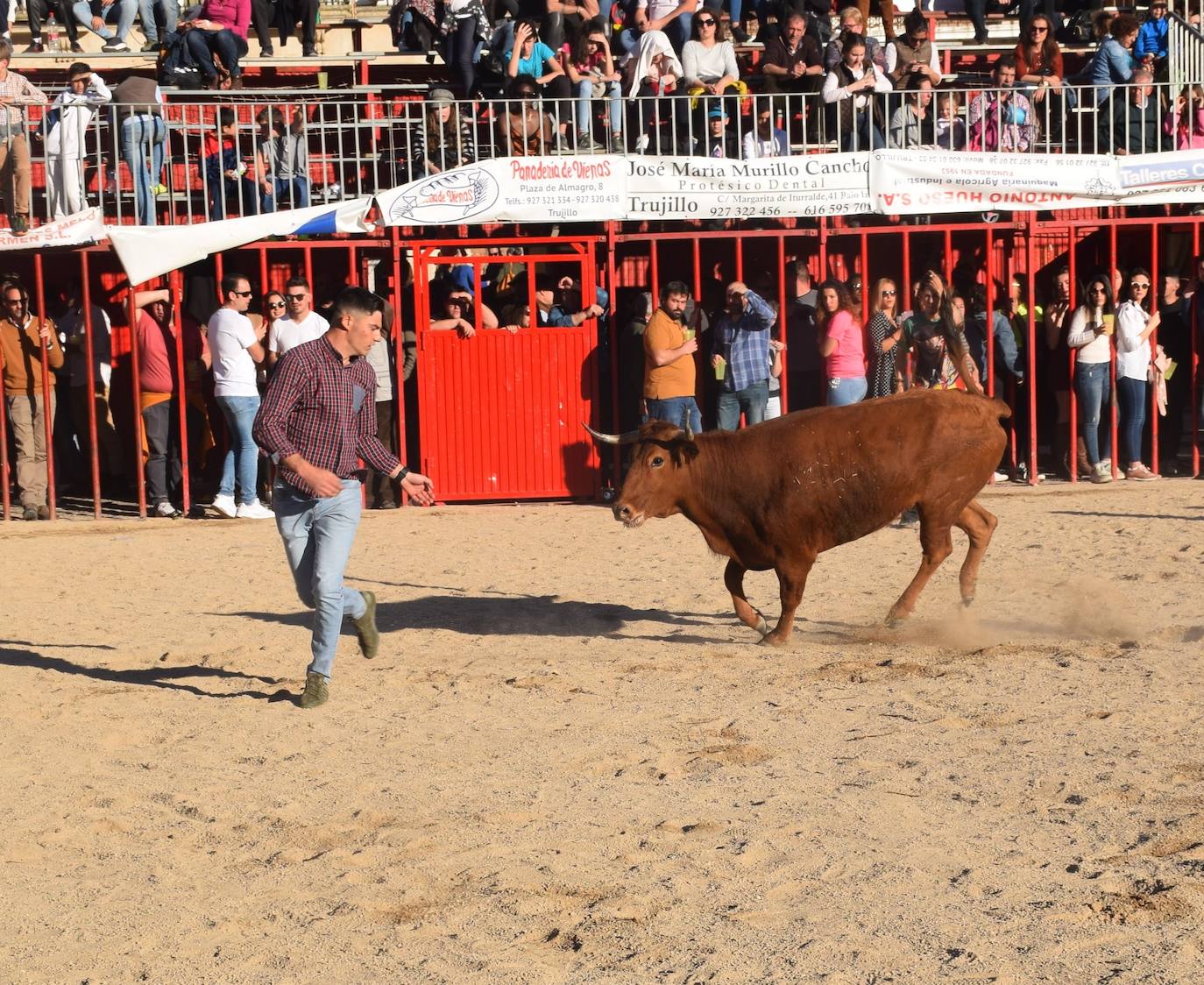 Uno de los festejos celebrados en la plaza Mayor en una edición anterior. 