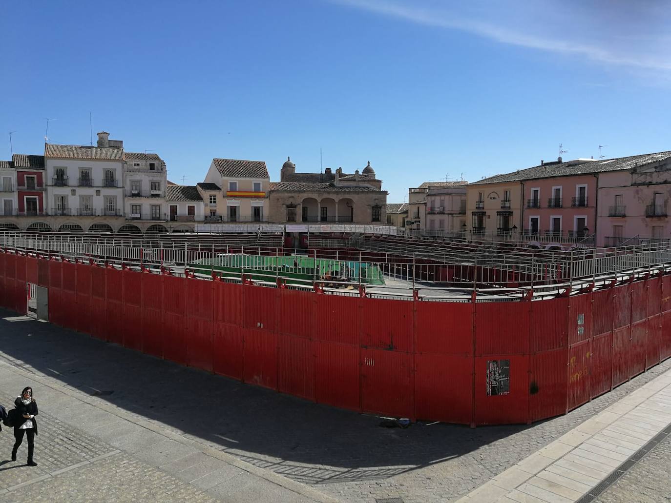 La plaza portátil instalada en la plaza Mayor, en una edición anterior 