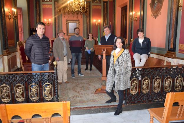 Integrantes del equipo de Gobierno, tras la comisión de seguimiento 