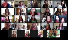 Videollamada de un grupo de amigos 