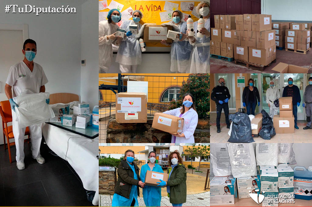 La Diputación entrega la segunda remesa de material y de equipos para centros de mayores