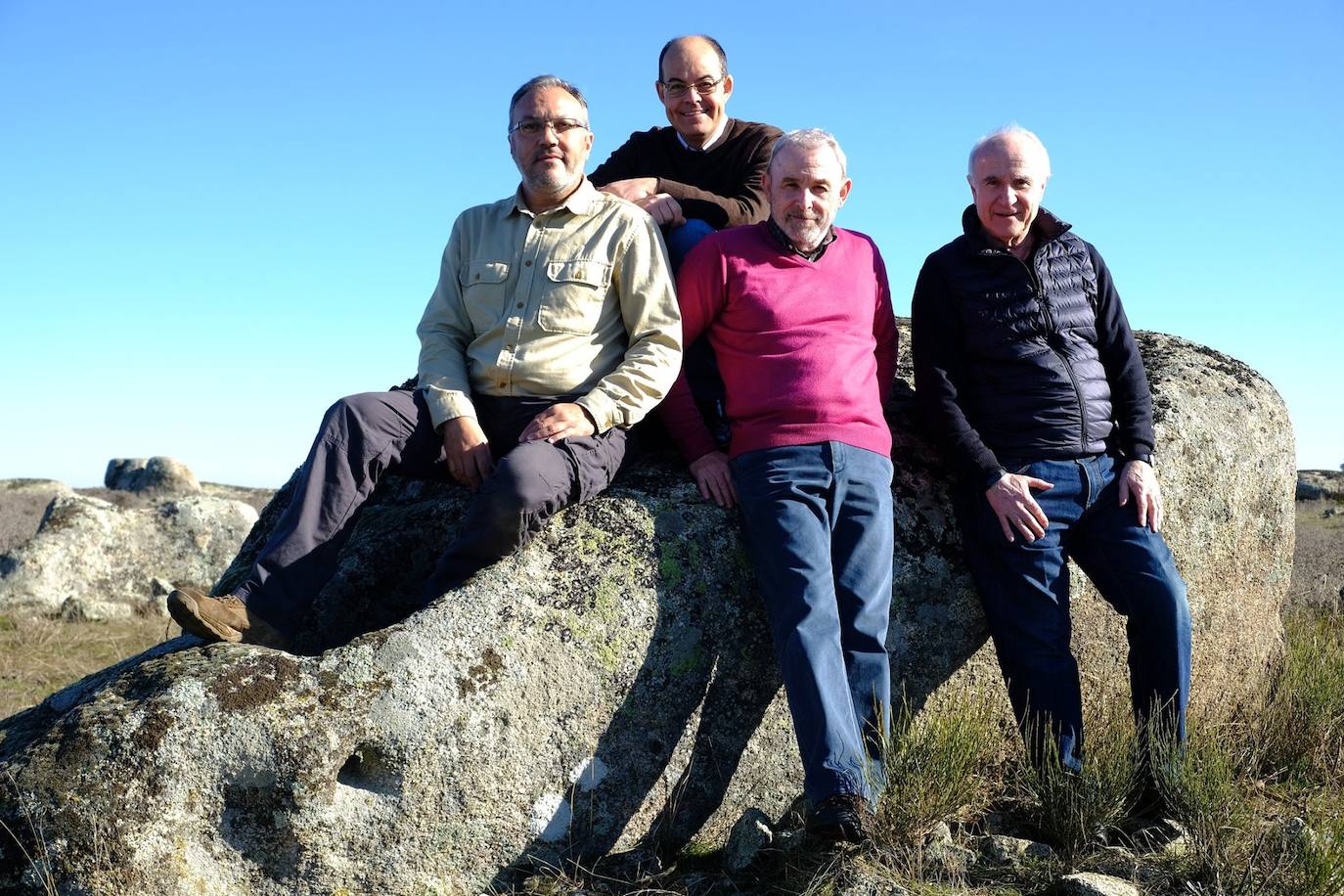 Los cuatro investigadores 
