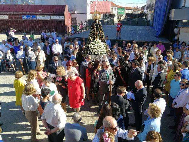 Procesión de la Virgen en una edición anterior 
