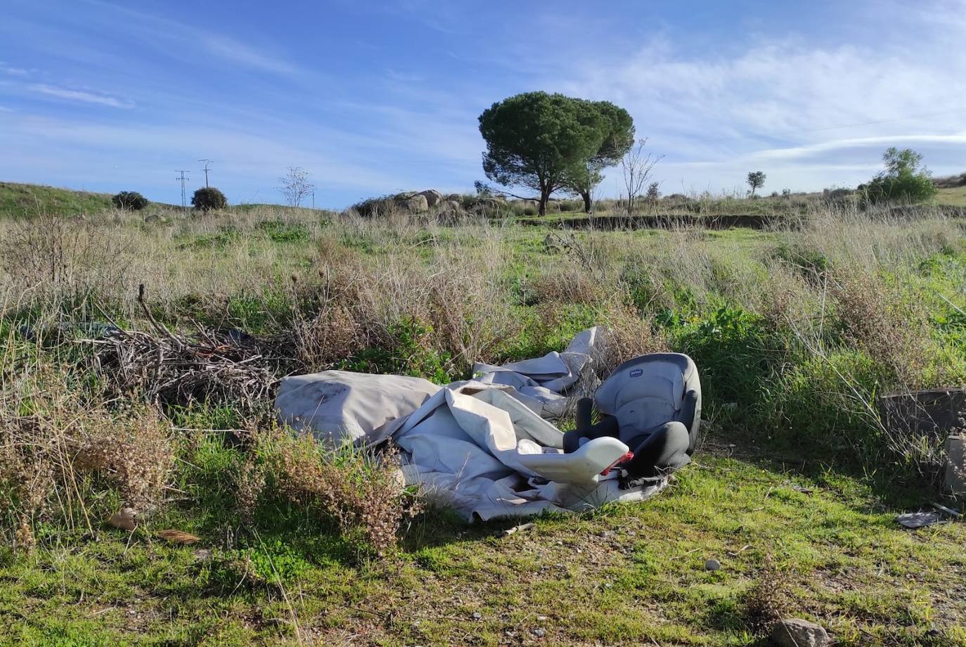 Residuos tirados en el entorno del término municipal