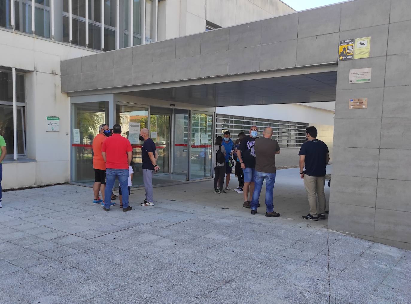 La entrada del centro de salud 