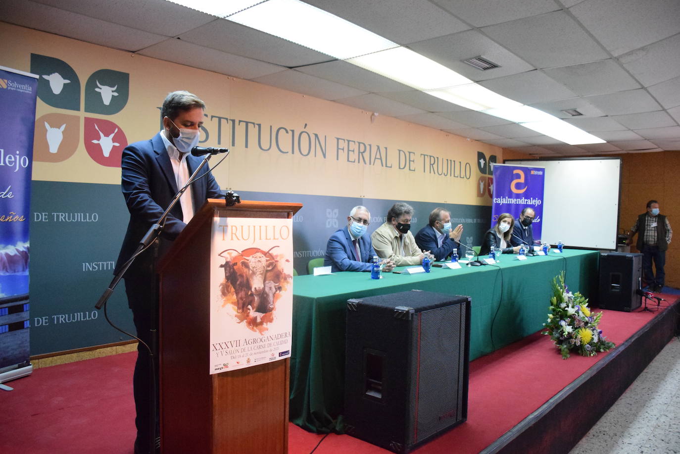 Enrique Borrega en el acto de inauguración 