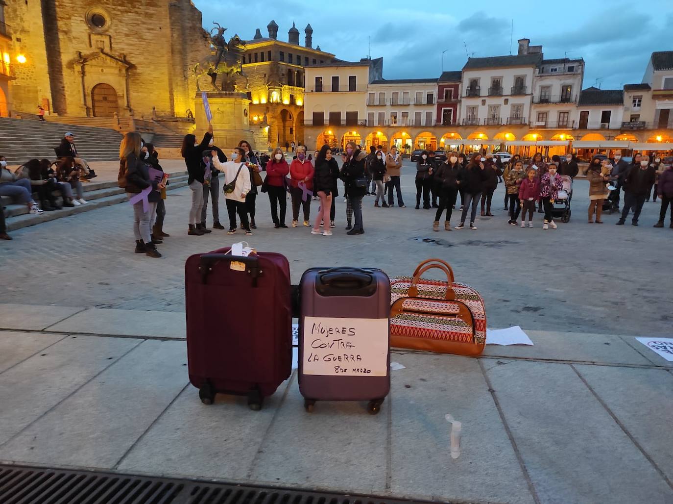 Un momento de la concentración 