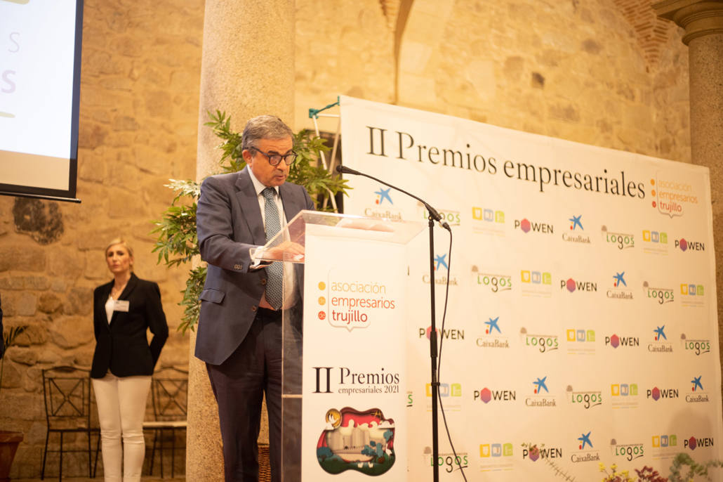 El presidente de la Cámara de Comercio de Cáceres, en los Premios Empresariales 
