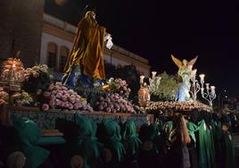 Un momento de la procesión de ayer.