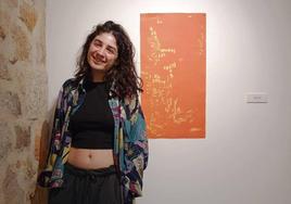 La protagonista, con la obra seleccoinada