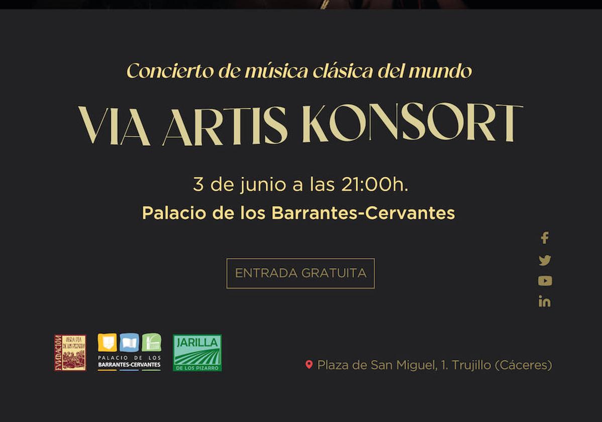 Concierto de música clásica este sábado en el Barrantes Cervantes