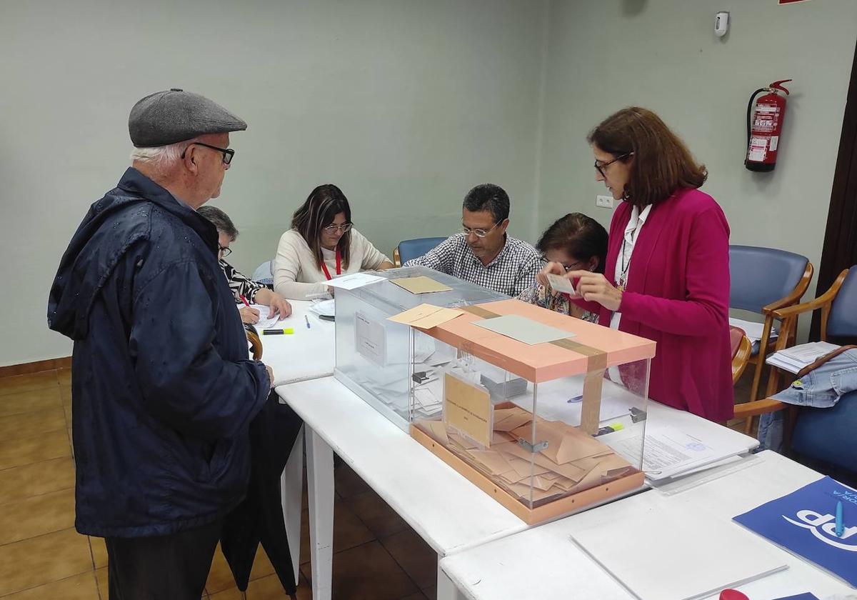 Una de las mesas electorales, el 28-M.