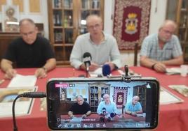 Un momento de la rueda de prensa.