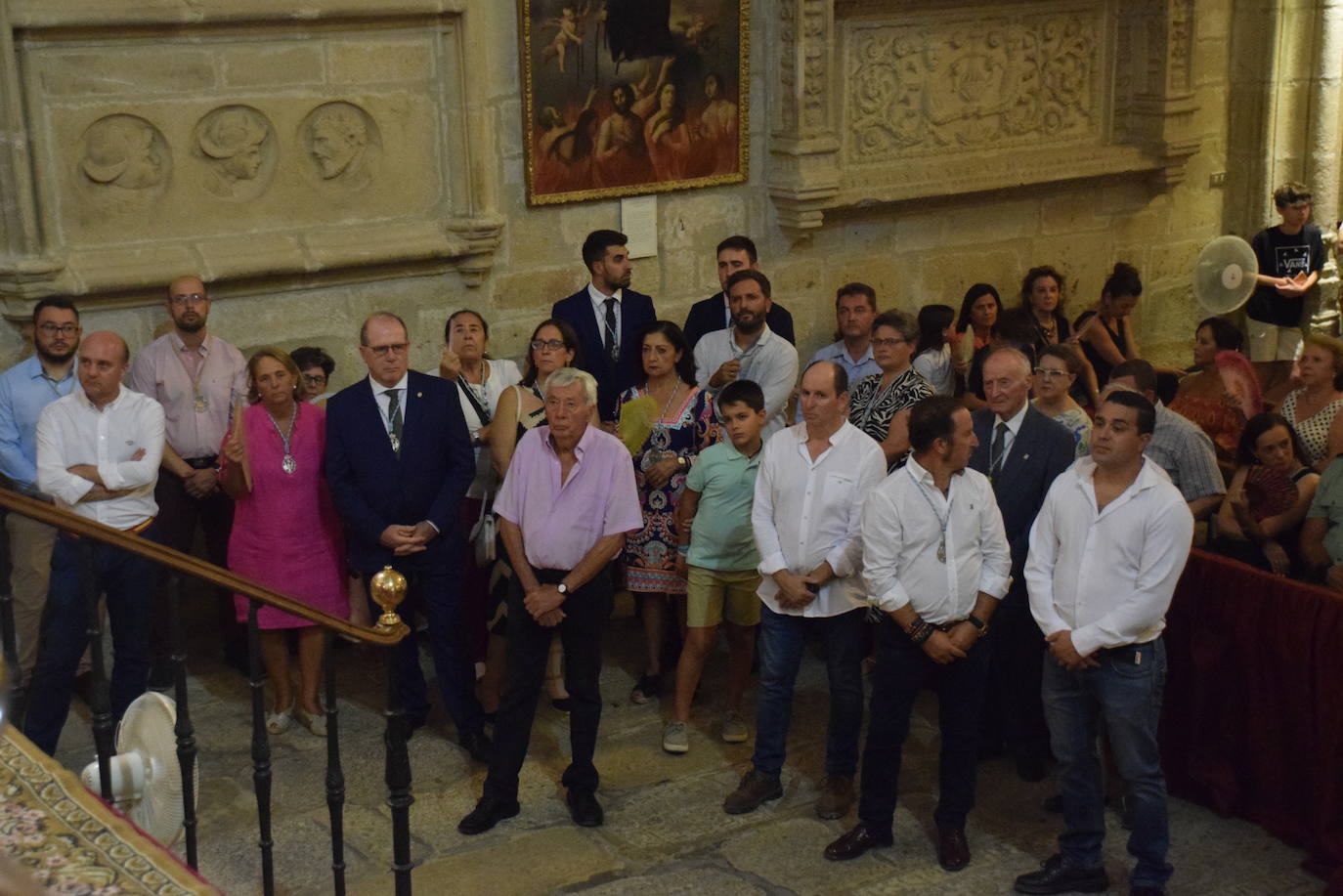 La bajada de la Patrona, bajo un intenso calor