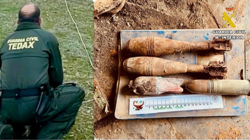 La Guardia Civil desactiva cuatro artefactos explosivos en un inmueble de la ciudad