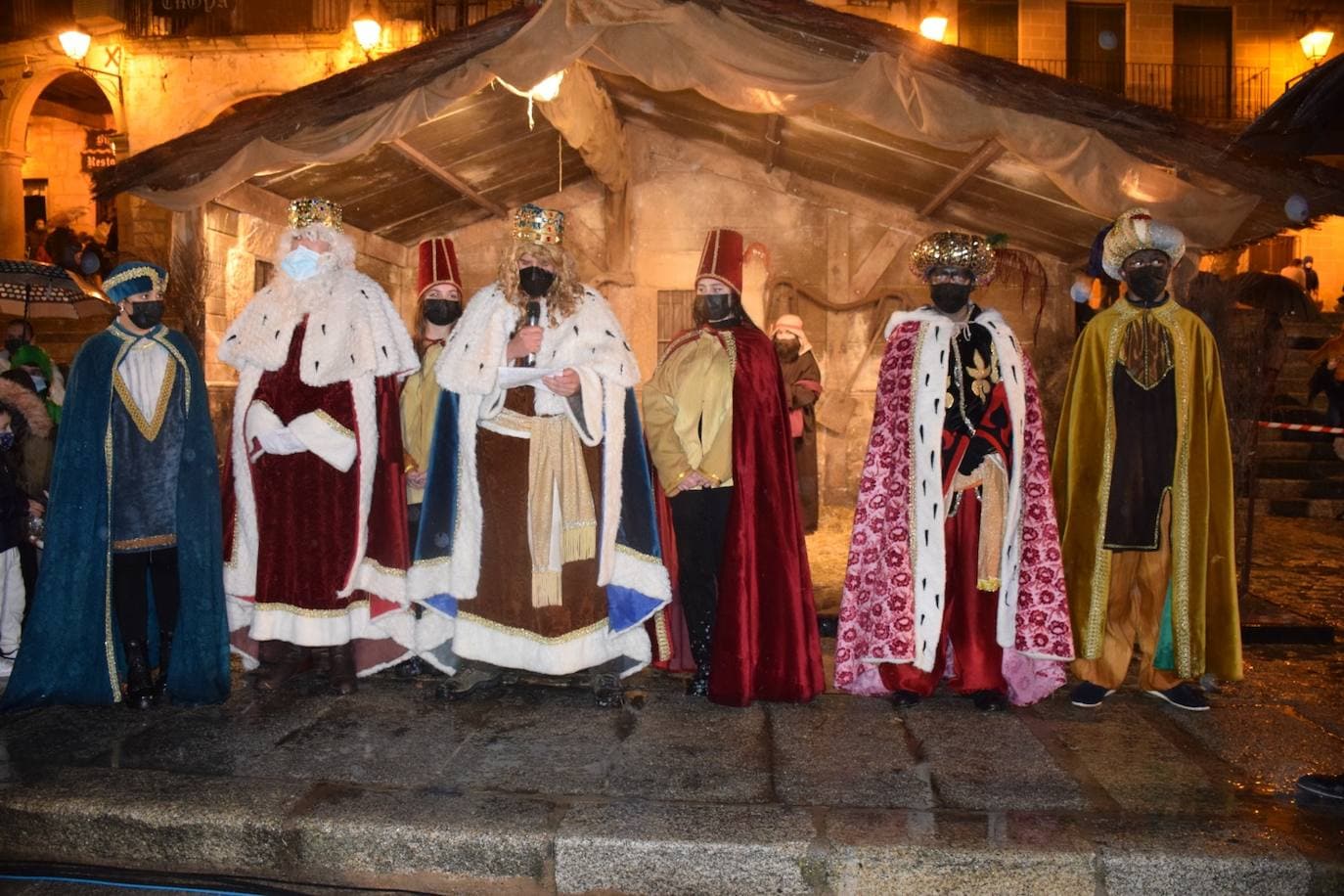 Los Reyes MAgos en la cabalgata del año pasado. 