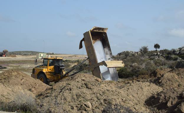 Trabajos del movimiento de tierras.
