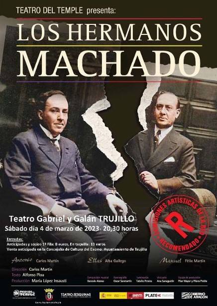El teatro Gabriel y Galán acoge esta tarde la obra 'Los hermanos Machado'