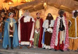 Los Reyes Magos, en la plaza Mayor.