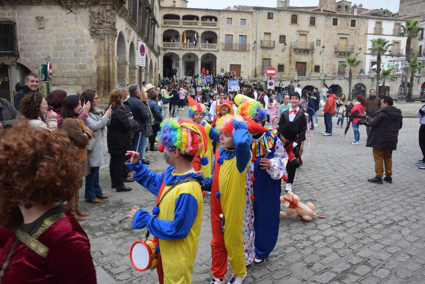 Un carnaval de cine, con el Sagrado Corazón de Jesus