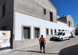 La construcción de la residencia de mayores de Huertas de Ánimas, hace unos días.