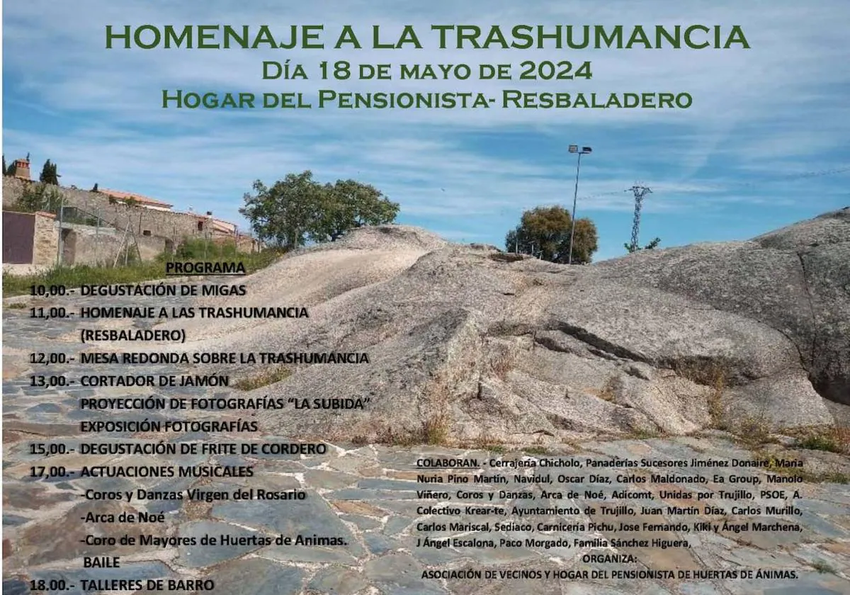 El homenaje a la trashumancia tendrá lugar el 18 de mayo