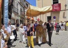 La procesión del año pasado a su llegada a San Francisco.