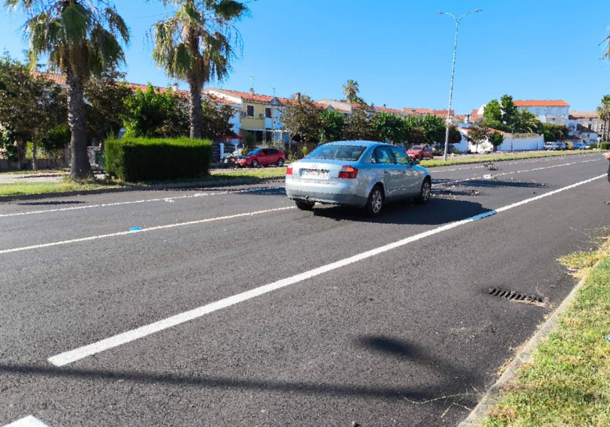 Un vecino resulta herido de gravedad en un accidente en la avenida de Extremadura