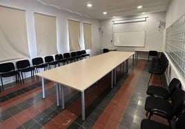 Una de las salas del albergue municipal