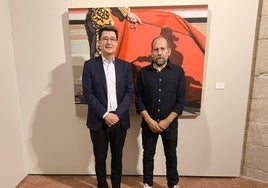 Hernando de Orellana Pizarro, junto al autor