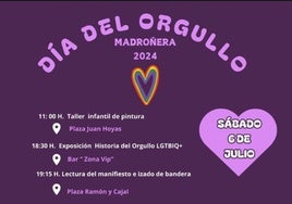 Madroñera celebrará mañana 'el día del Orgullo' con diversas propuestas