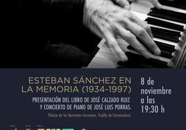 Homenaje esta tarde al músico Esteban Sánchez con la presentación de un libro y un concierto