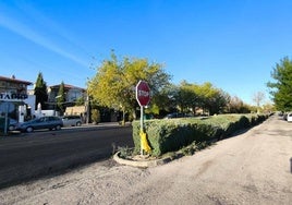 Entrada de la carretera de Cáceres.