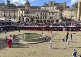 Uno de los festejos de una edición anterior.