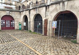 Zona que se tendrá que apuntalar para poder quitar el vallado existente.