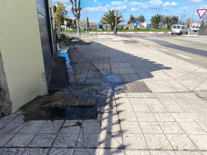 Eduardo Diz aclara la situación de aguas fecales en la avenida de Monfragüe