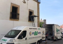 Trabajo para el traslado de los documentos