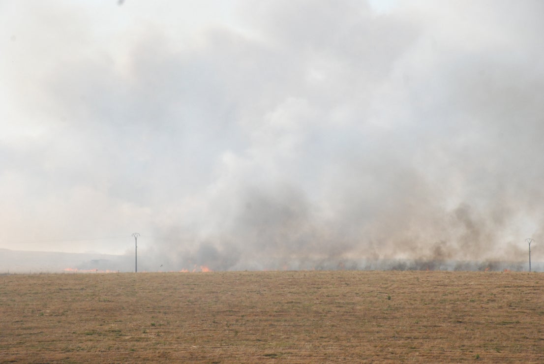 El incendio de este miércoles mantuvo en vilo a muchos vecinos