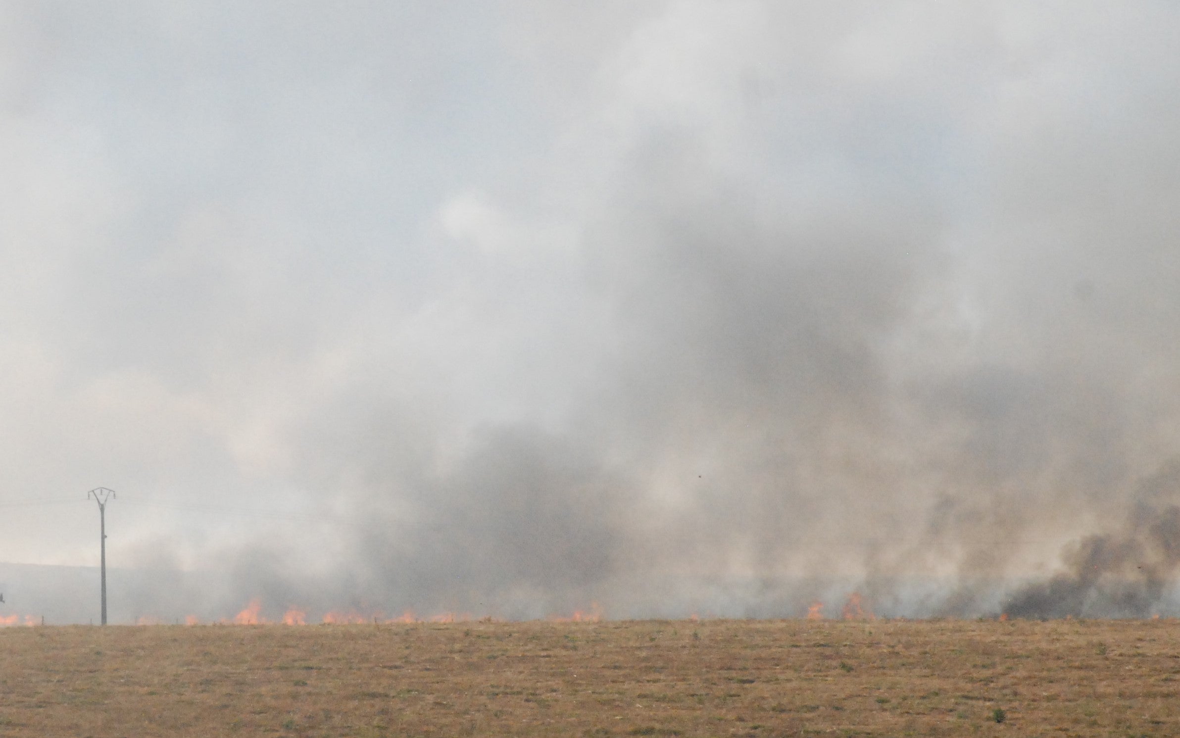 El incendio de este miércoles mantuvo en vilo a muchos vecinos