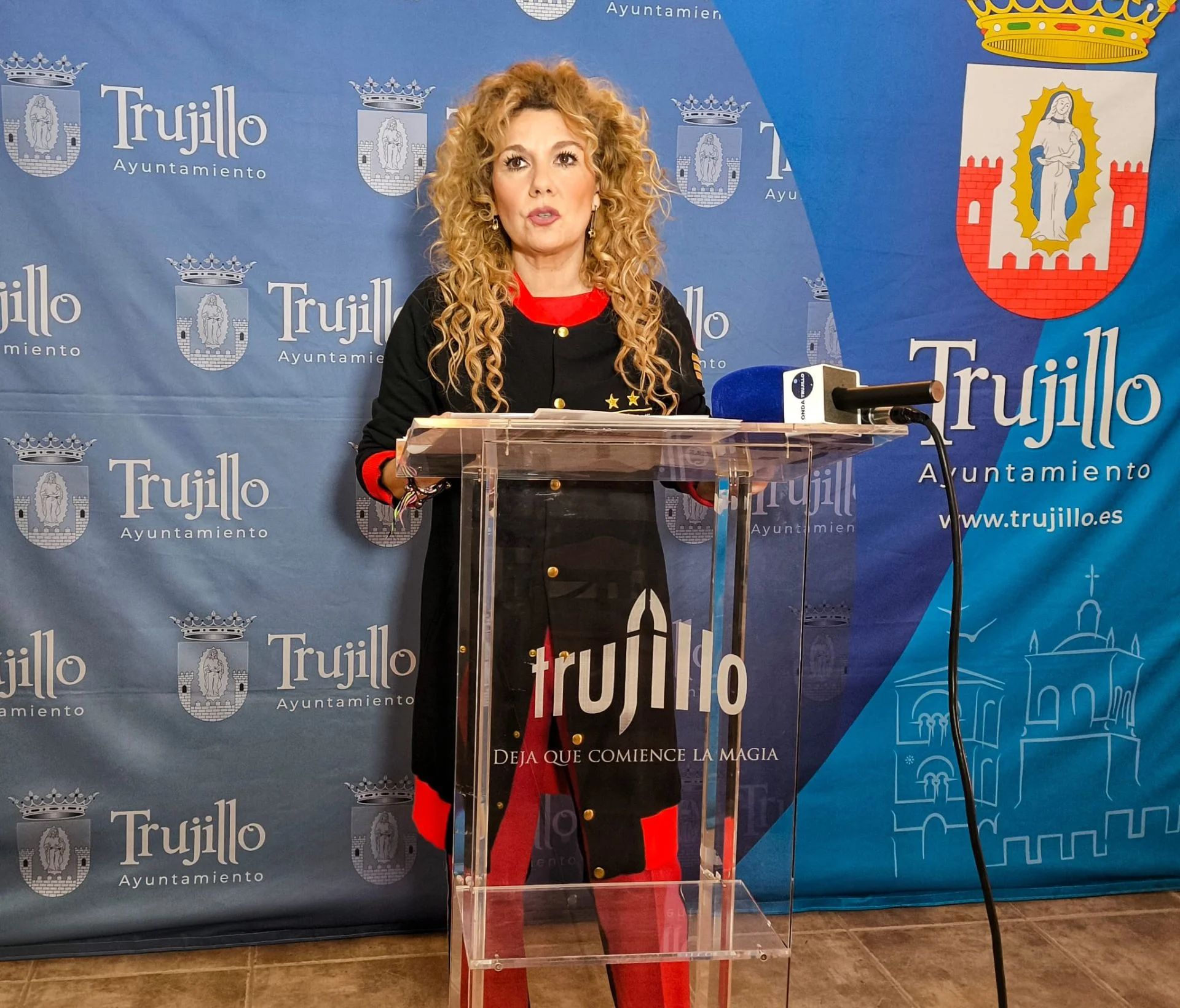 Inés Rubio, alcaldesa de Trujillo.