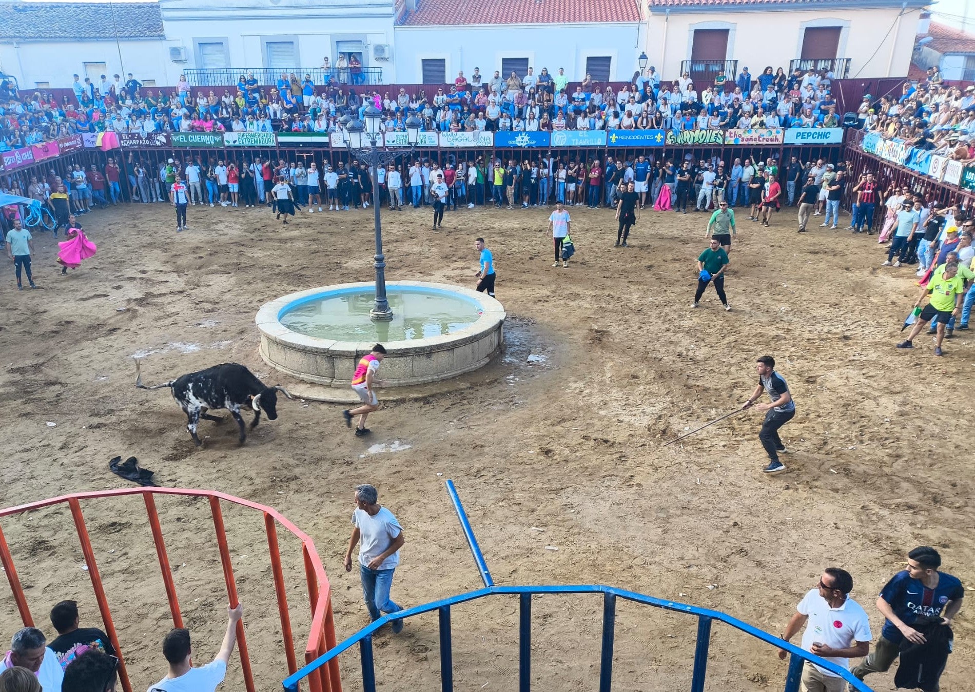 Un momento de la capea del sábado.