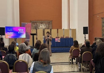 Conce Macías en su intervención ayer.