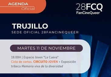 El Festival de Cine LGBTI de Extremadura estará en la ciuad el 11 de noviembre
