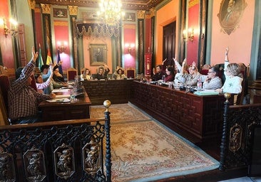 Sesión plenaria de ayer, con el voto a favor de todos los integrantes de la corporación.