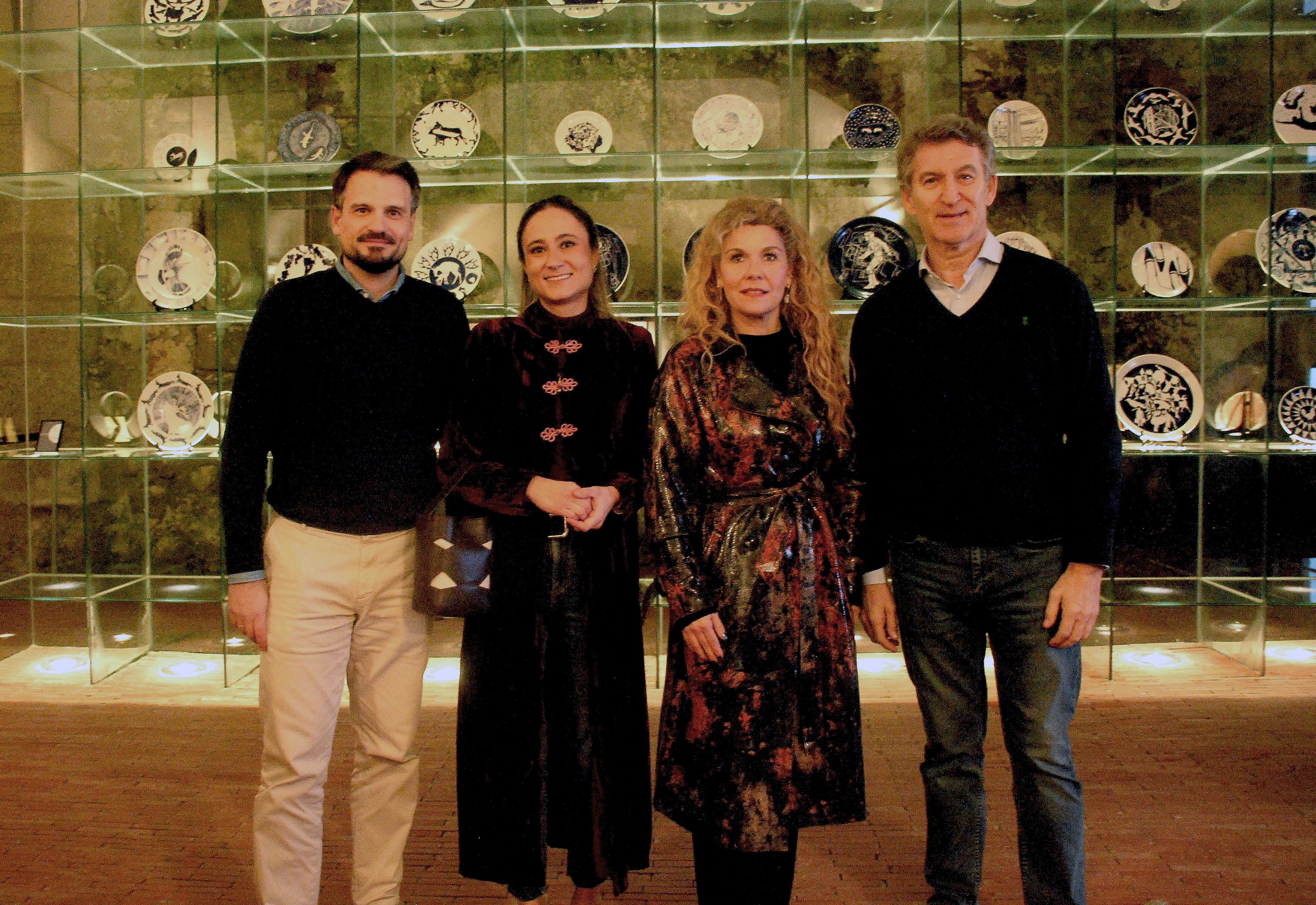 Feijóo en el palacio de los Barrantes Cervantes.