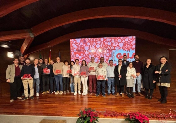 Galardonados y dirigentes políticos, tras la gala