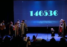 Final de la gala, con la cifra obtenida.