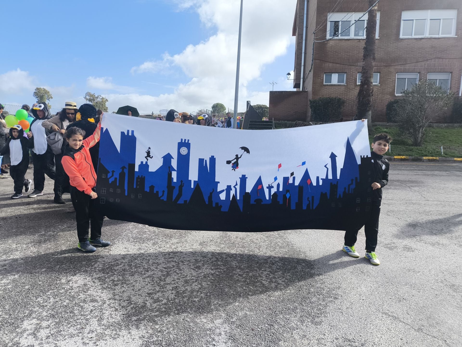 Mary Poppins en el desfile de Carnaval de Las Américas