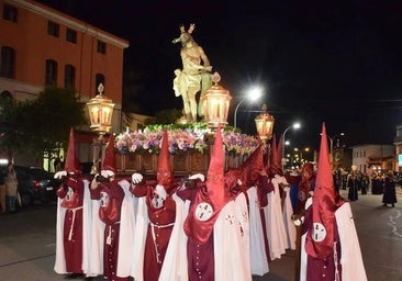 El Cristo Amarrado a la Columna saldrá hoy en procesión.