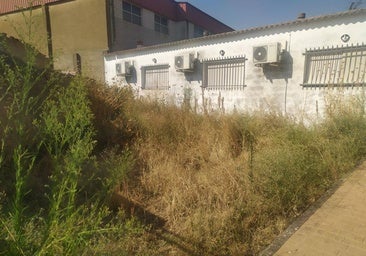 La zona que pide que se limpie del centro juvenil de Huertas de ánimas, hace unos días